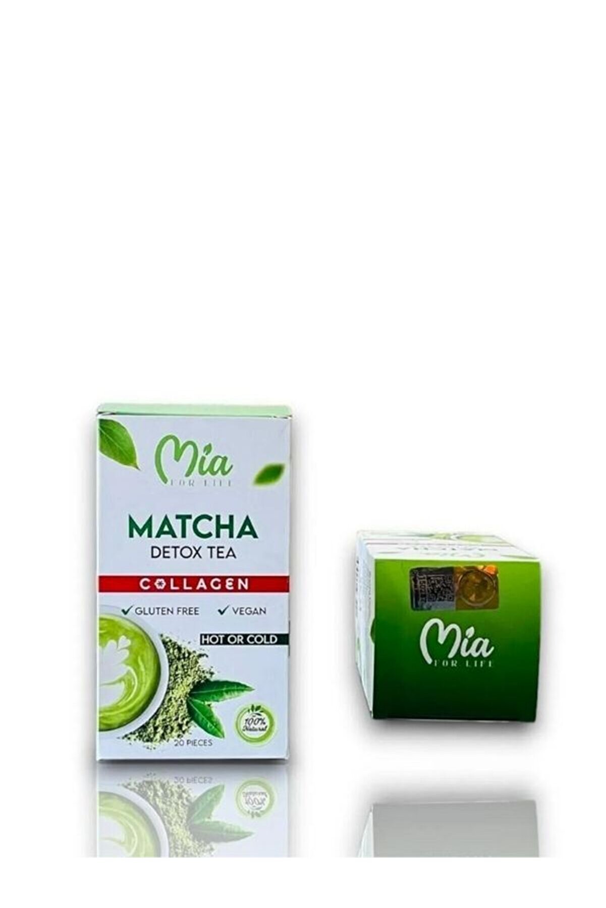 Matcha Detox Tea Collagen 20 Pcs Çi̇lek Aromalı Detox Burner Form