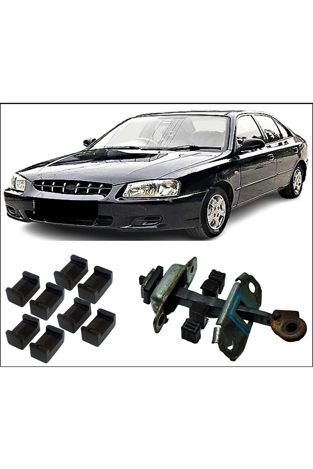 Artıdorttechnology *Premi̇um* Hyundai̇ Accent Lc Kapı Gergi̇ Tami̇r Ki̇ti̇ 4 Kapı 1995-2017