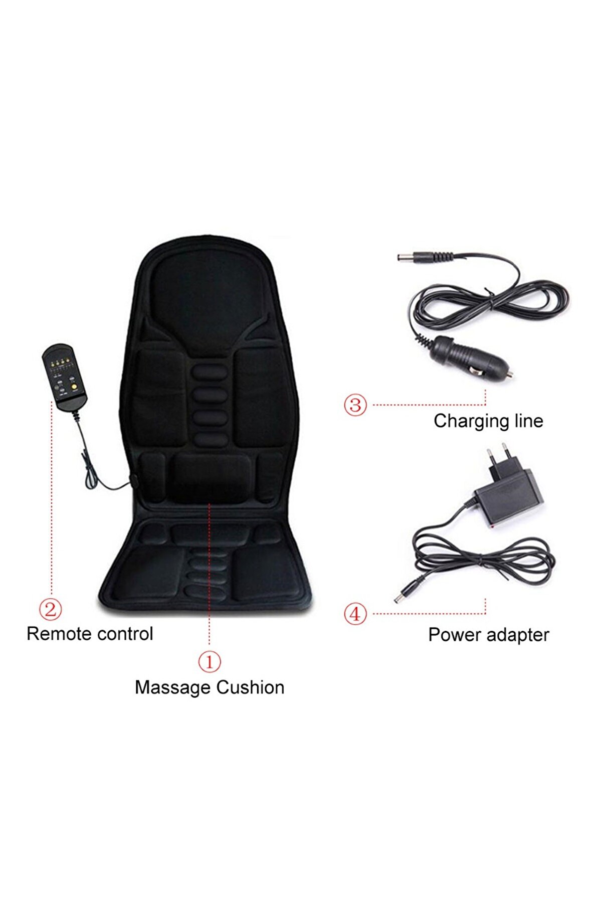 Astra Market Oto Koltuk Masaj Mi̇nderi̇ Taşınabi̇li̇r Ti̇treşi̇mli̇ (K0)