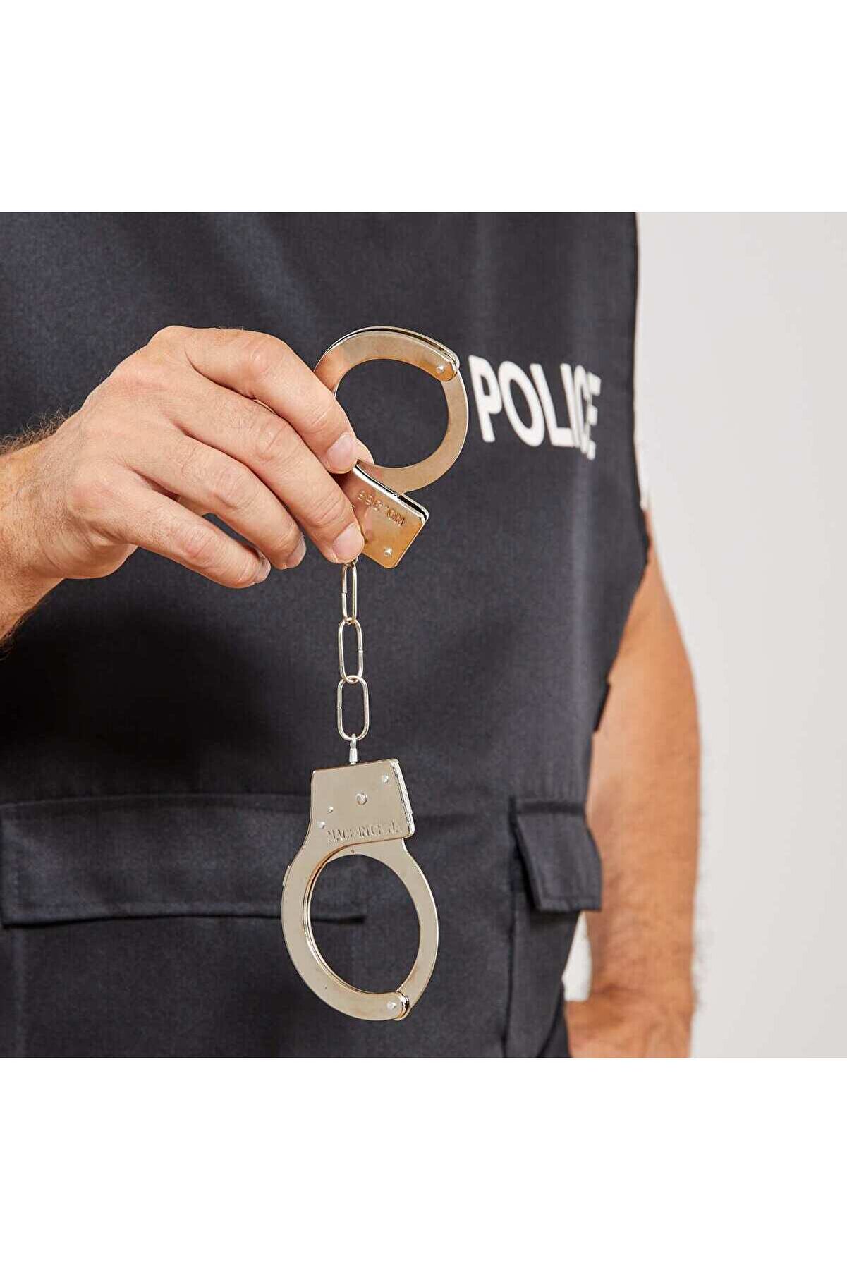 Go İthalat Metal Malzemeden İmal Anahtarlı Oyuncak Poli̇s Kelep&ccedil;esi̇