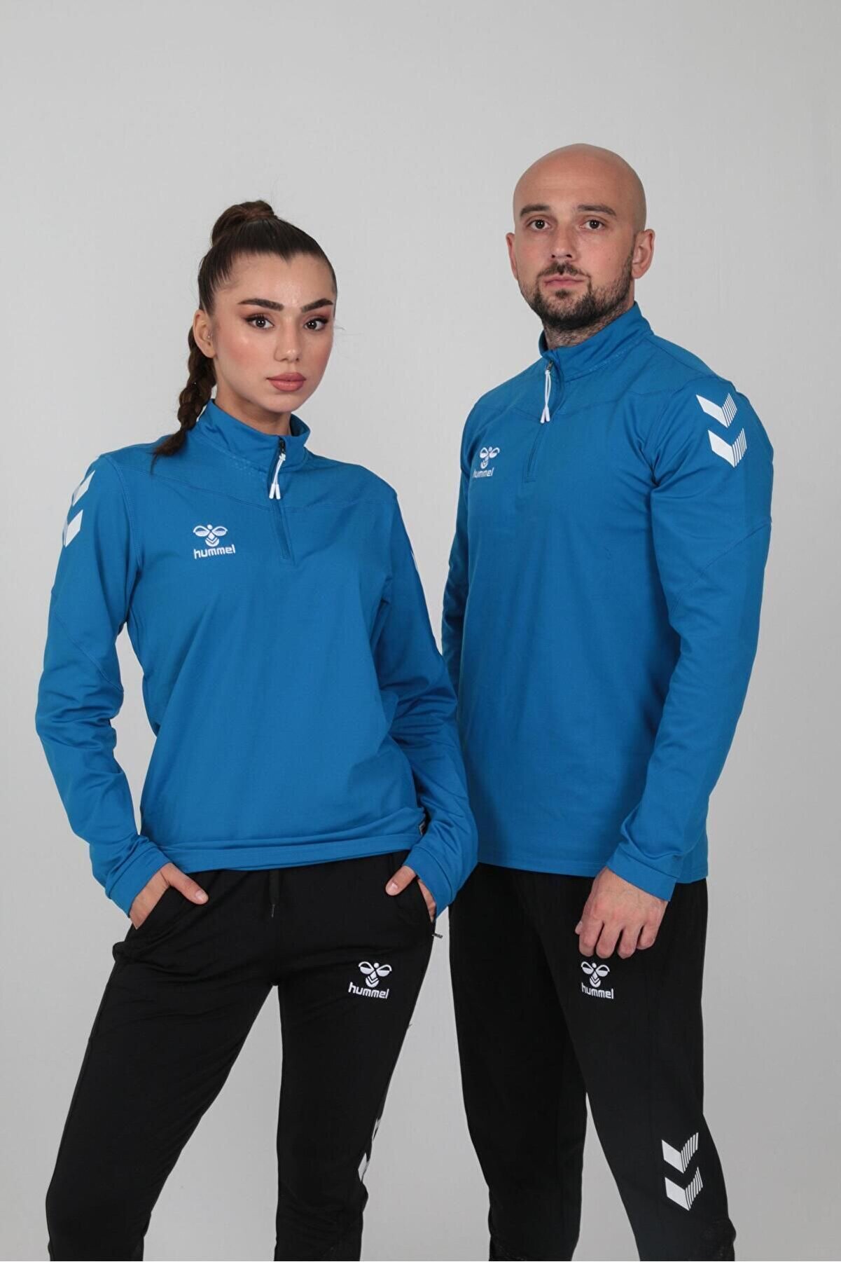 Hummel Oregon Antrenman Eşofman Üstü Saks Mavi̇