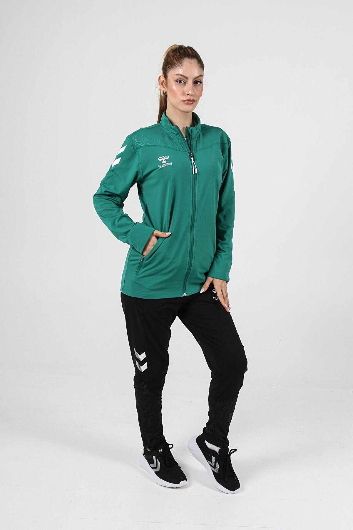 Hummel Oregon Kamp Eşofman Üstü Yeşi̇l