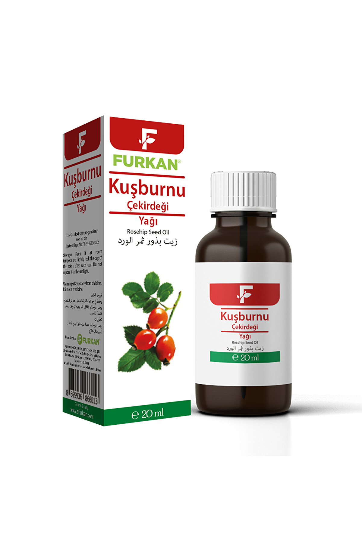 Furkan Kuşburnu Çekirdeği Yağı - 20 Cc