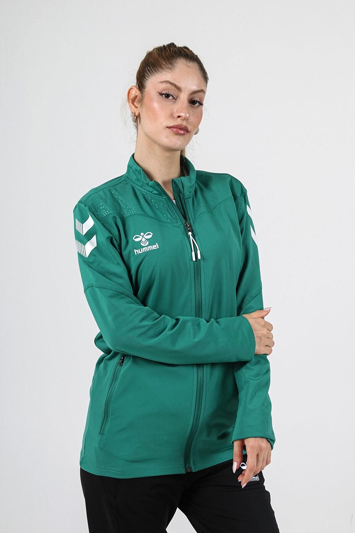 Hummel Oregon Kamp Eşofman Üstü Yeşi̇l