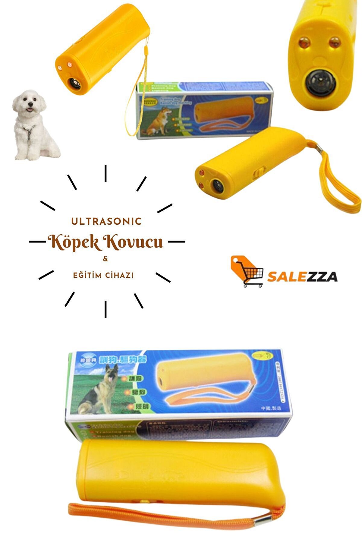 Köpek Engelleyi̇ci̇-Ultrasoni̇k Kedi̇ Köpek Uzaklaştırma Ses Ci̇hazı Ultrasoni̇k Köpek Eği̇ti̇m Ci̇hazı