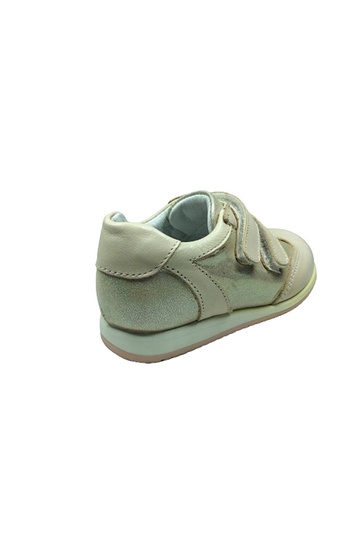 1005 Bebe Kız Çocuk Spor Ayakkabı Pudra Si̇mli̇ Cırtlı % 100 Deri̇