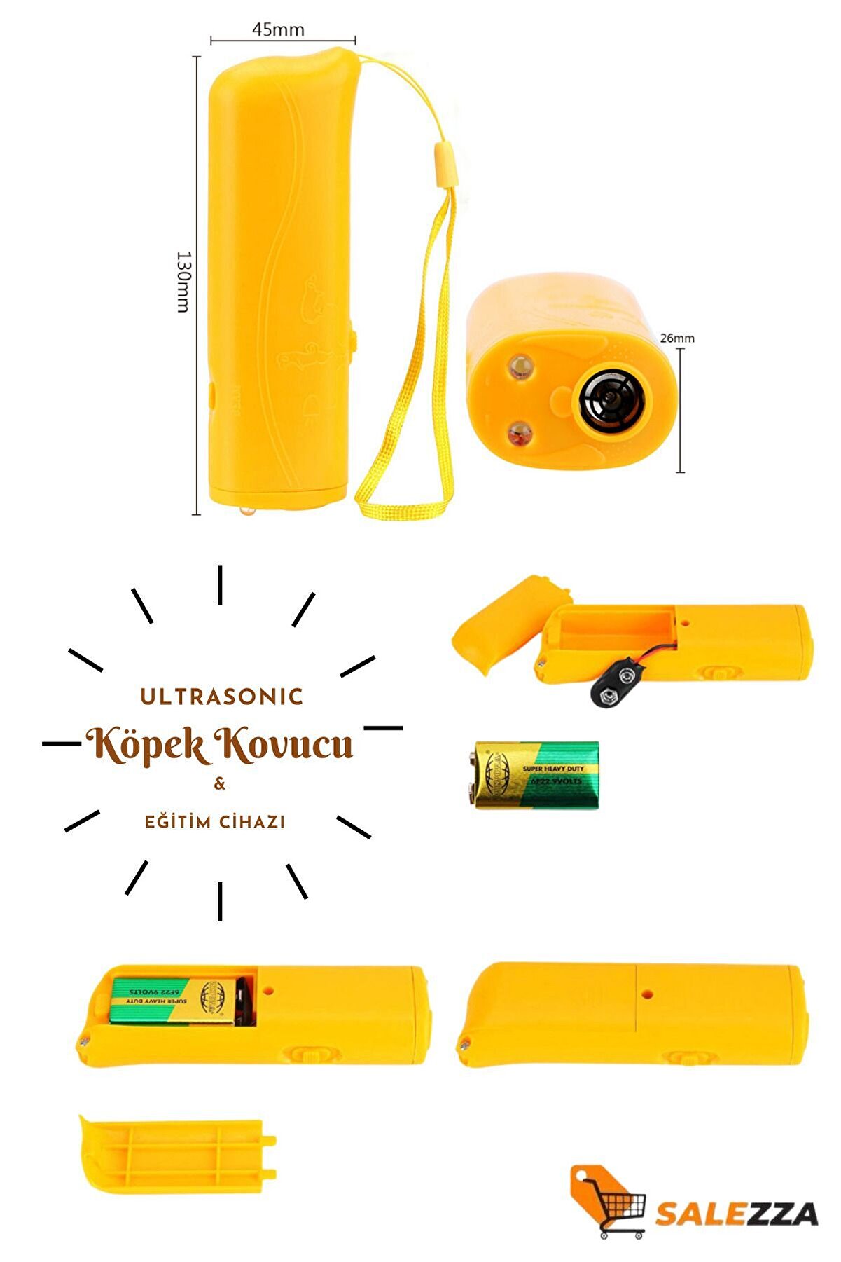 Köpek Engelleyi̇ci̇-Ultrasoni̇k Kedi̇ Köpek Uzaklaştırma Ses Ci̇hazı Ultrasoni̇k Köpek Eği̇ti̇m Ci̇hazı