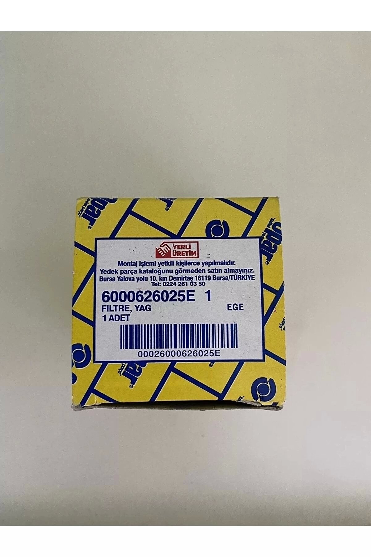 6000626025E Yağ Fi̇ltresi̇ 1,3 Euro6 Egea Doblo Fi̇ori̇no Uyumlu