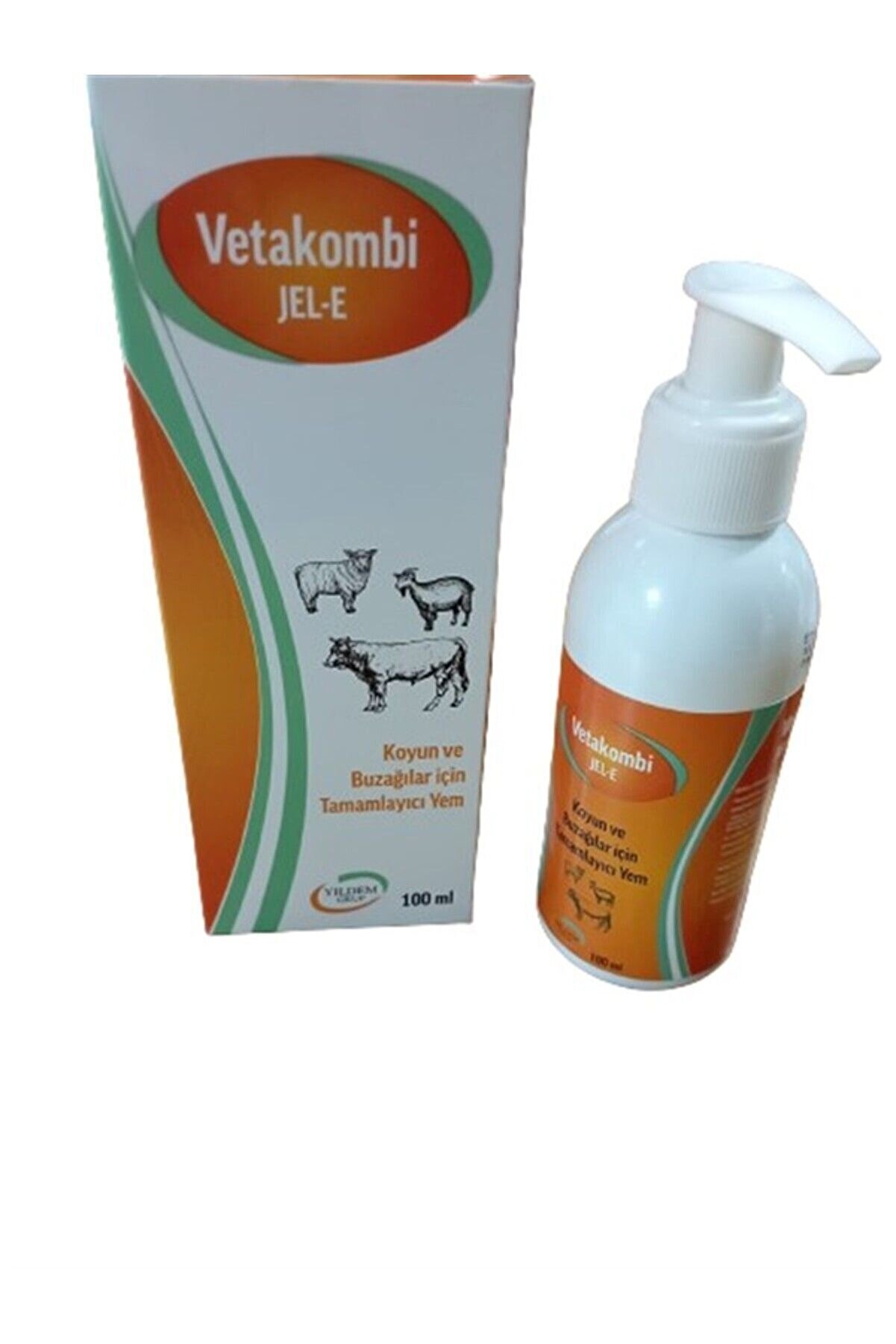 Yıldem B&uuml;y&uuml;kbaş Ve K&uuml;&ccedil;&uuml;kbaş Hayvlar İ&ccedil;i̇n Vetakombi̇ Jel - E (Vi̇tami̇n + Mi̇neral )
