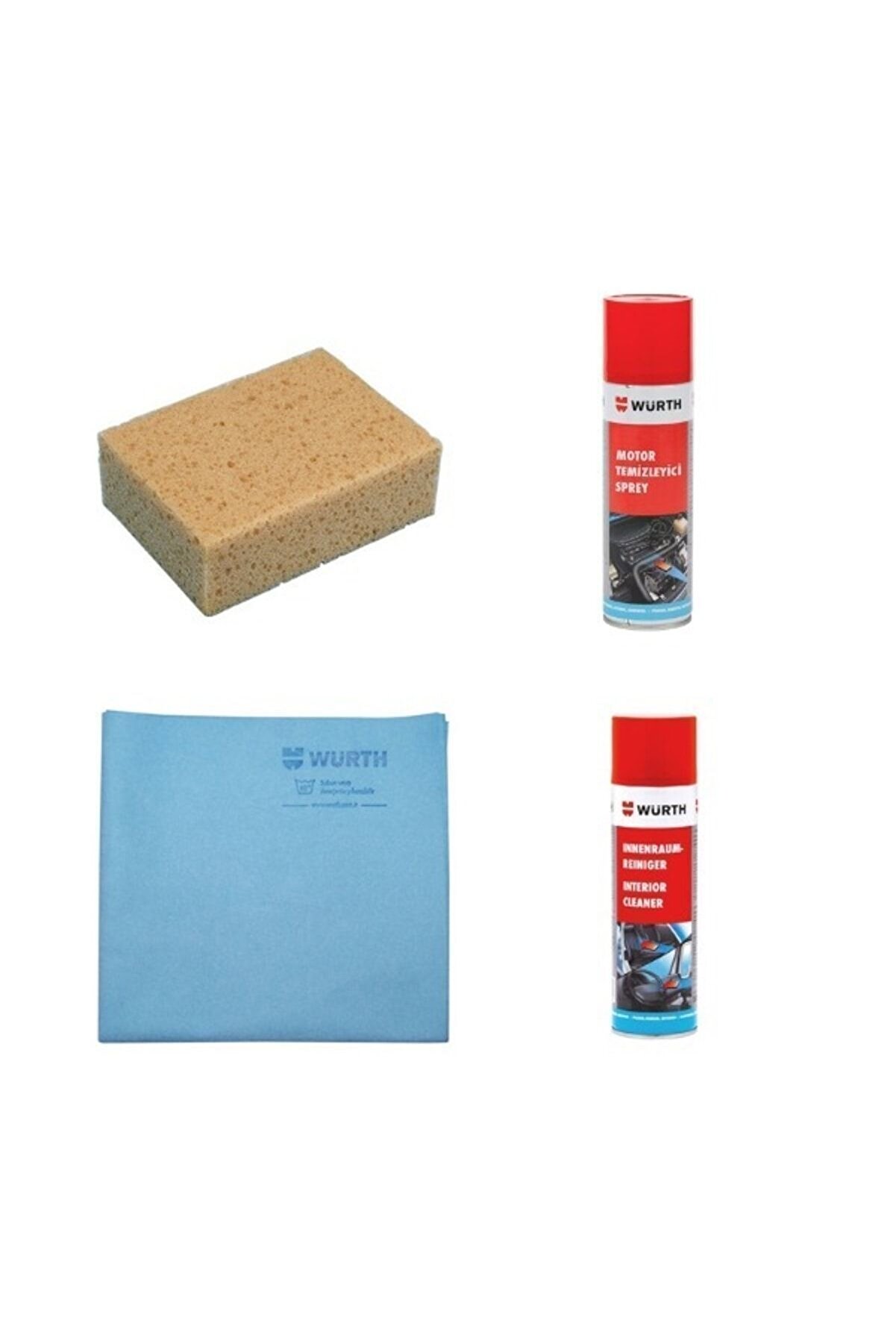 Motor Temi̇zleme Araç Içi̇ Temi̇zleme Güderi̇ Bez Sünger