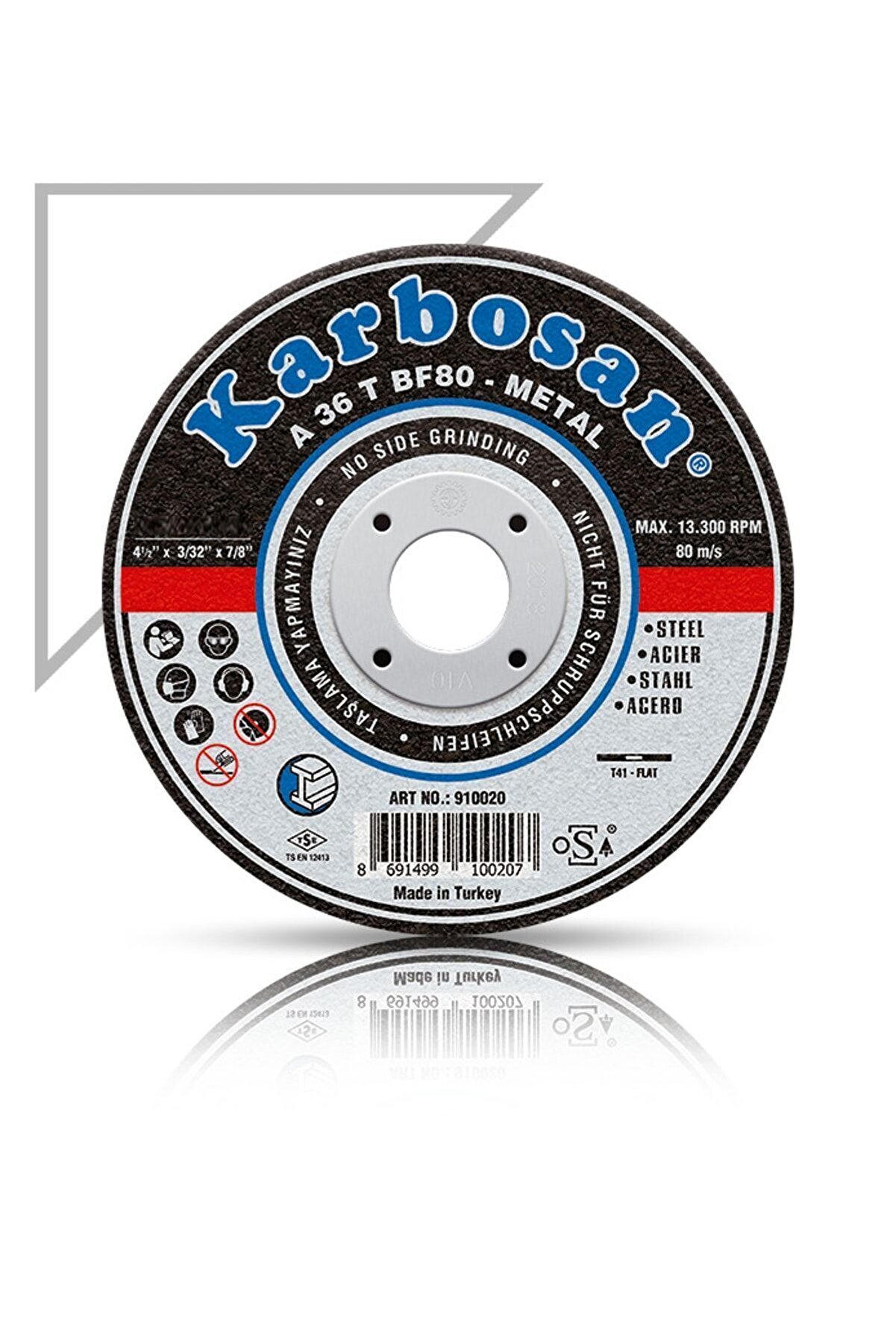 KARBOSAN Metal Kesici Taş 115 Nk - 115x3.22 - 5 Adet