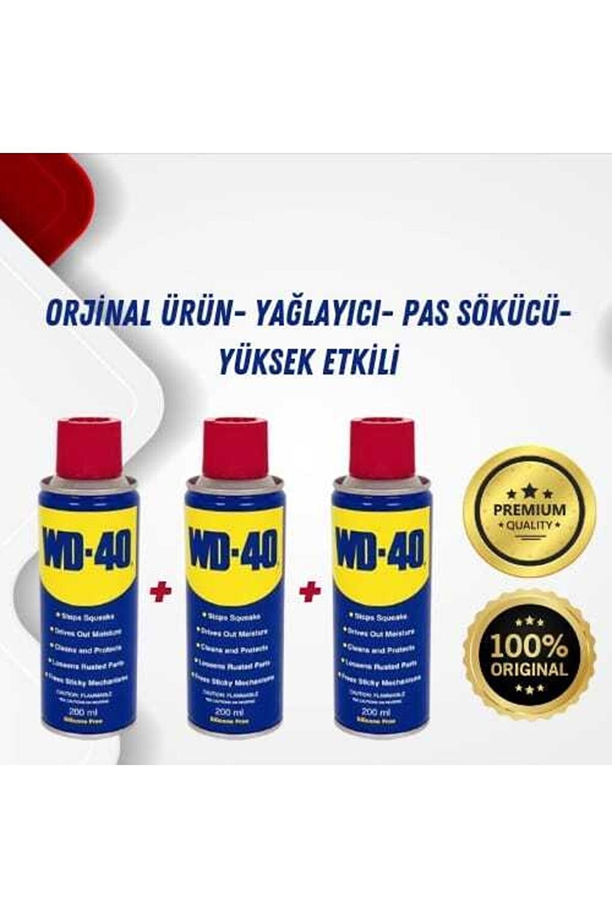 WD-40 Pas Sökücü Ve Yağlayıcı 200mlx3 Adet