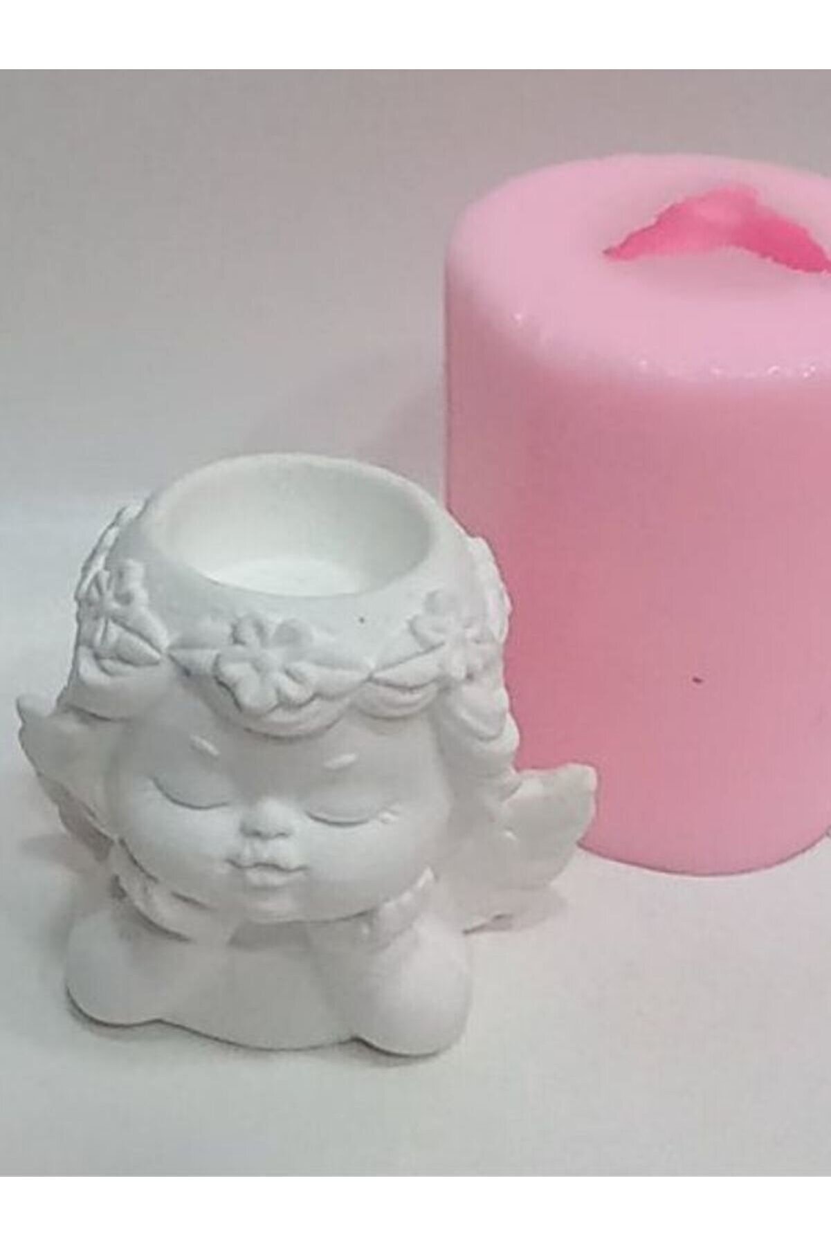 Kalıpcınızburada Melek Mumluk Si̇li̇kon Kalıp - K5565