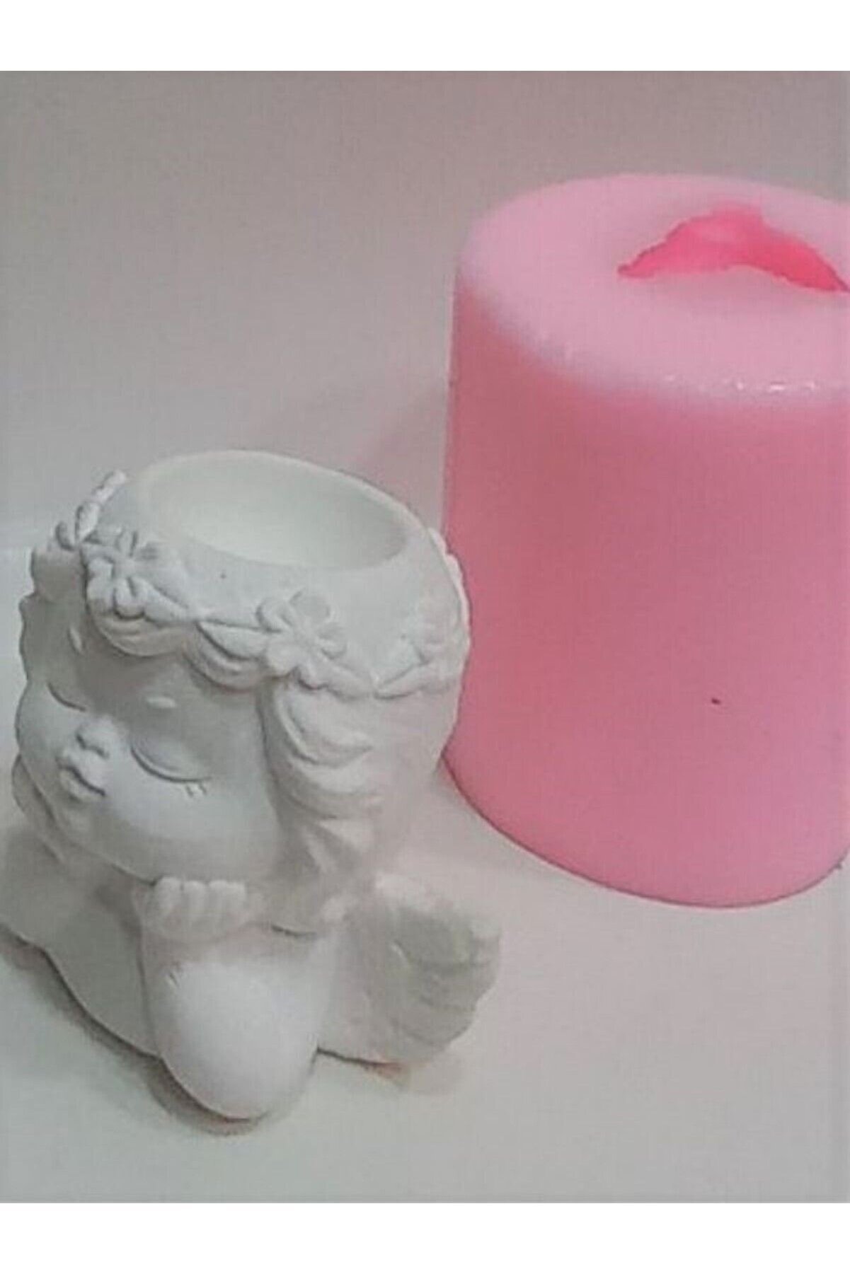 Kalıpcınızburada Melek Mumluk Si̇li̇kon Kalıp - K5565