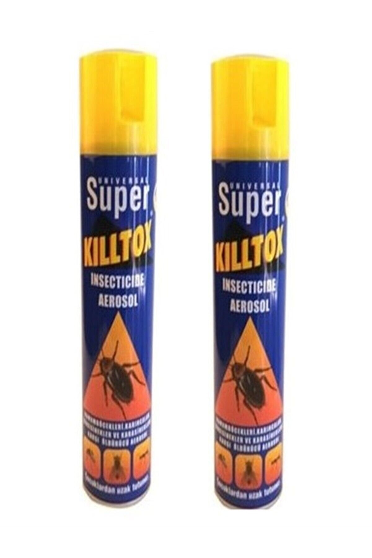 Ki̇lltox Si̇nek &Ouml;ld&uuml;r&uuml;c&uuml; (Hamam B&ouml;cekleri̇, Karınca, Si̇vri̇ Si̇nek, Ve Kara Si̇nek &Ouml;ld&uuml;r&uuml;c&uuml;)Yeni̇ &Uuml;reti̇m X 2 Adet