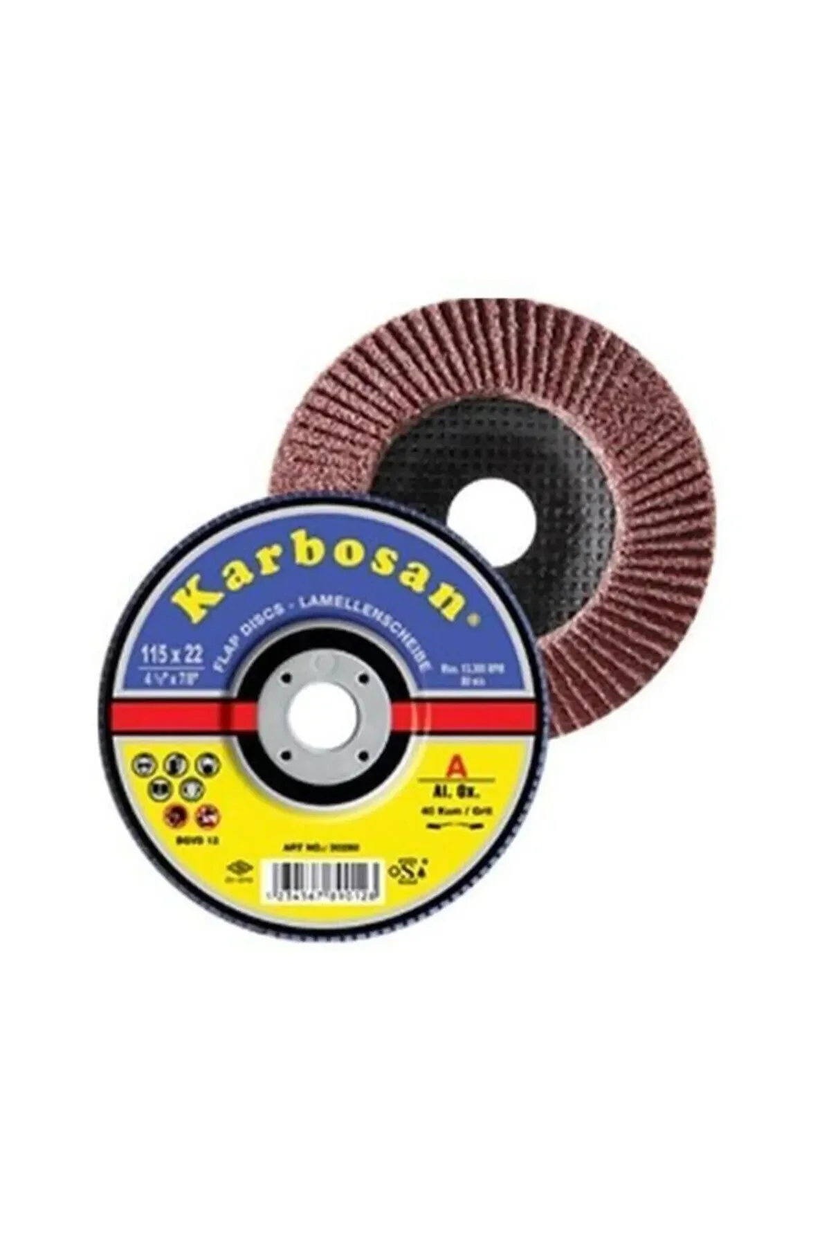 KARBOSAN Alüminyum Oksit Premium Line 115 X 22.23 Mm 10 Lu 60 Kum