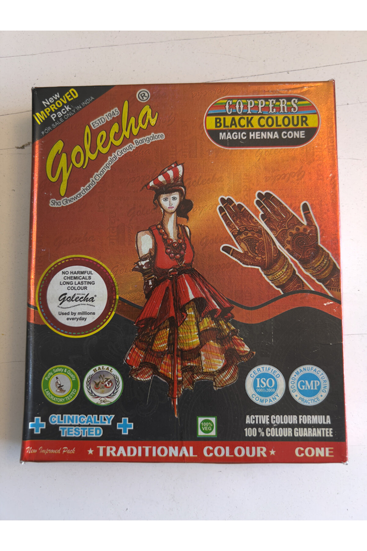 Ai̇rbrush Tattoo 12 Adet Si̇yah Renk Golecha Tüp Hi̇nt Kınası Barkodlu Yeni̇ Tari̇hli̇