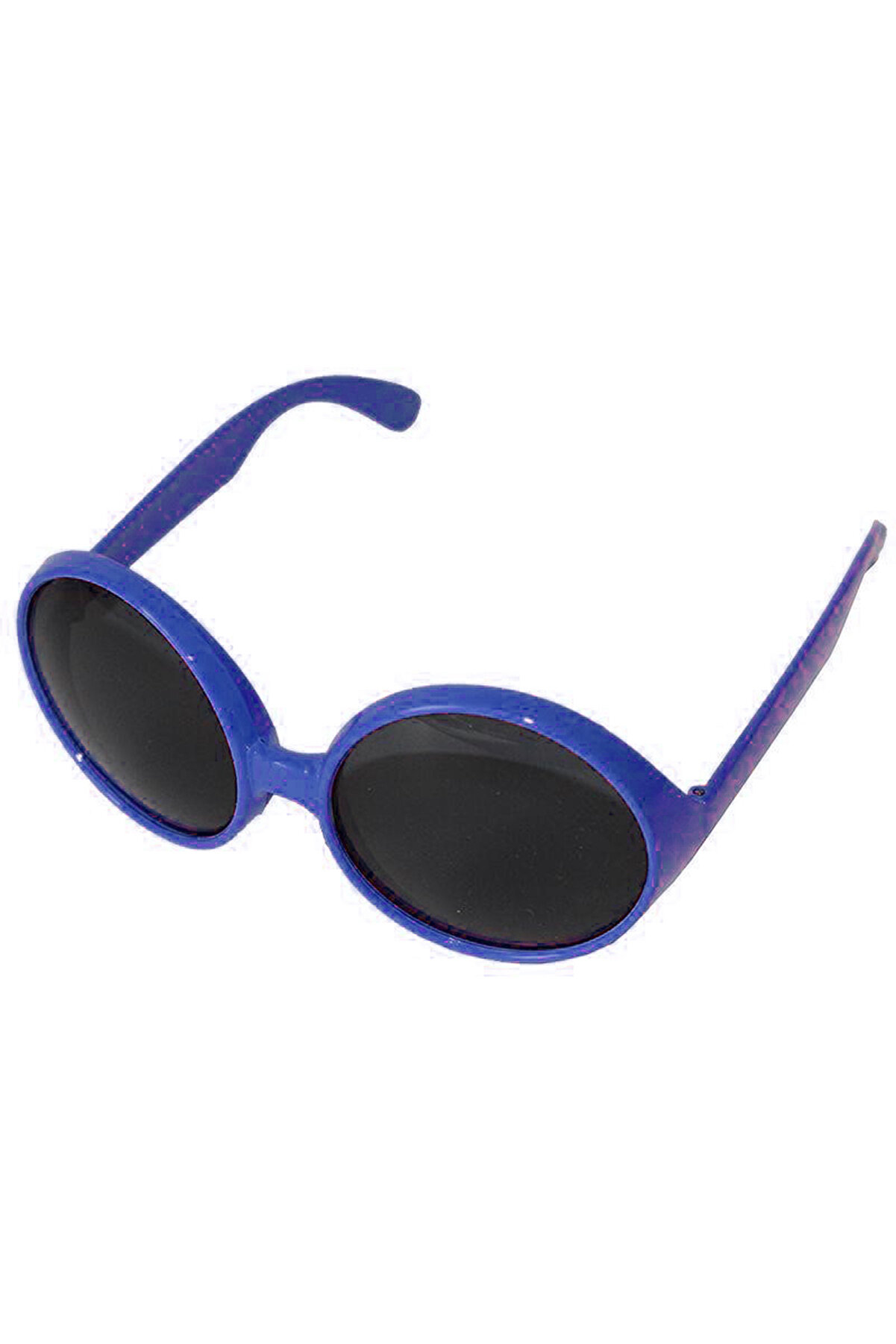 Go İthalat Yuvarlak Yeşi̇l&ccedil;am 80 Li̇ 90 Lı Yıllar Parti̇ G&ouml;zl&uuml;ğ&uuml; Retro Mavi̇ Renk (4130)