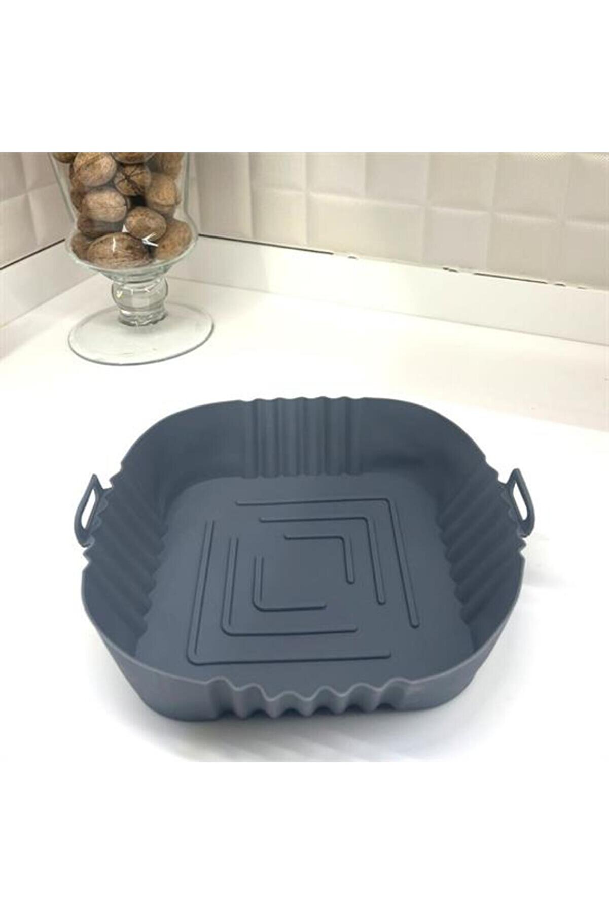 Go İthalat Renkli̇ Isıya Dayanıklı Yıkanılabi̇li̇r Si̇li̇kon Fırın  Ai̇rfryer Kare Model Pi̇şi̇rme Matı 20 Cm (4130)