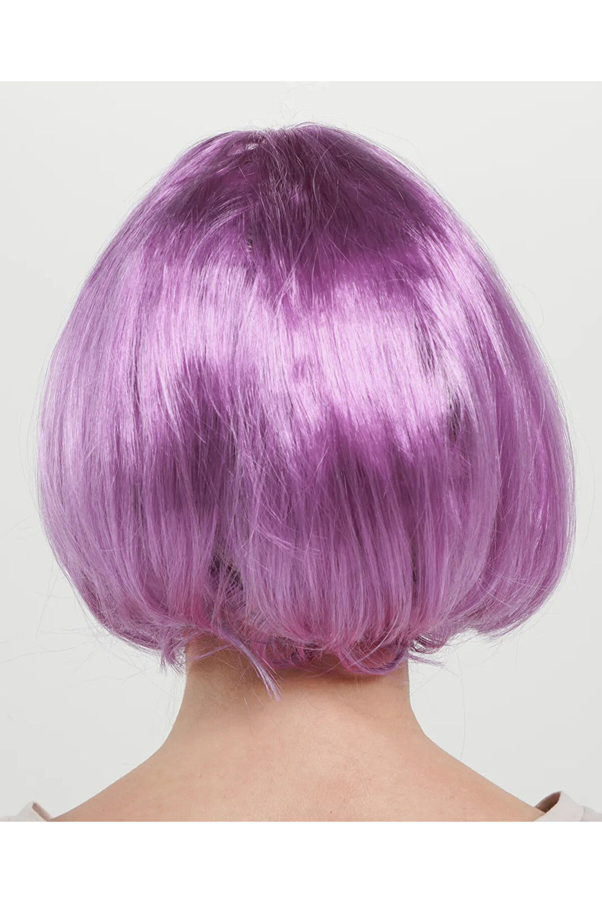Go İthalat Rose Pembe Renk D&uuml;z Kesi̇m K&uuml;t Parti̇ Peruğu Kısa Takma Sa&ccedil; (4130)