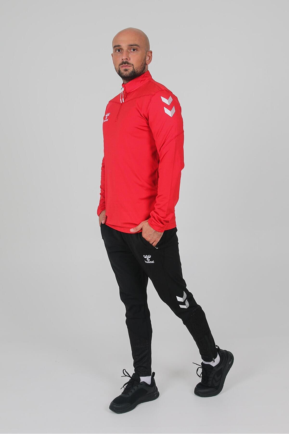 Hummel Oregon Antrenman Eşofman Üstü Kırmızı