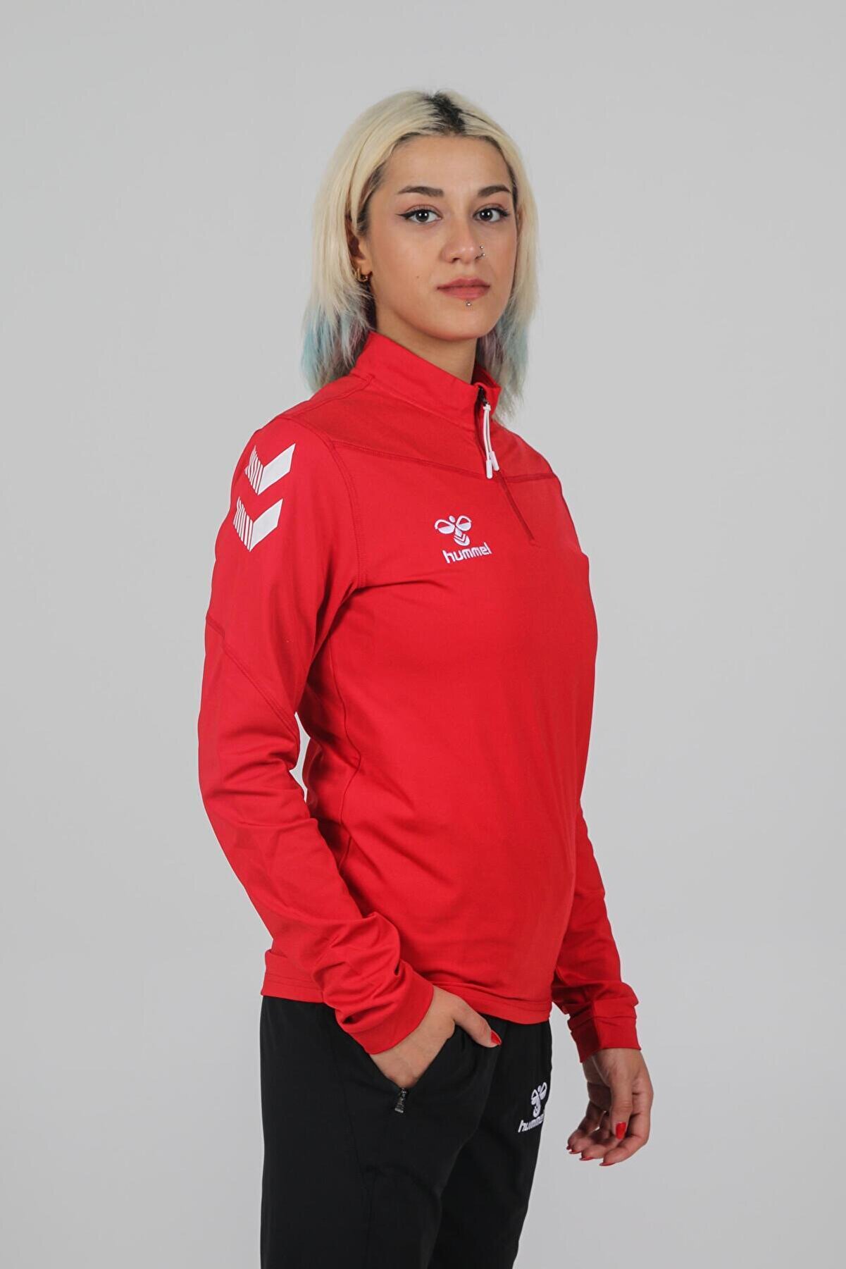 Hummel Oregon Antrenman Eşofman Üstü Kırmızı