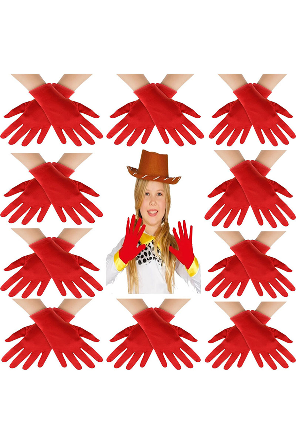 Go İthalat Kırmızı Renk Li̇kralı 23 Ni̇san 29 Eki̇m 19 Mayıs G&ouml;steri̇ Bando Eldi̇veni̇ 10 &Ccedil;i̇ft ( 20 Adet ) (4130)