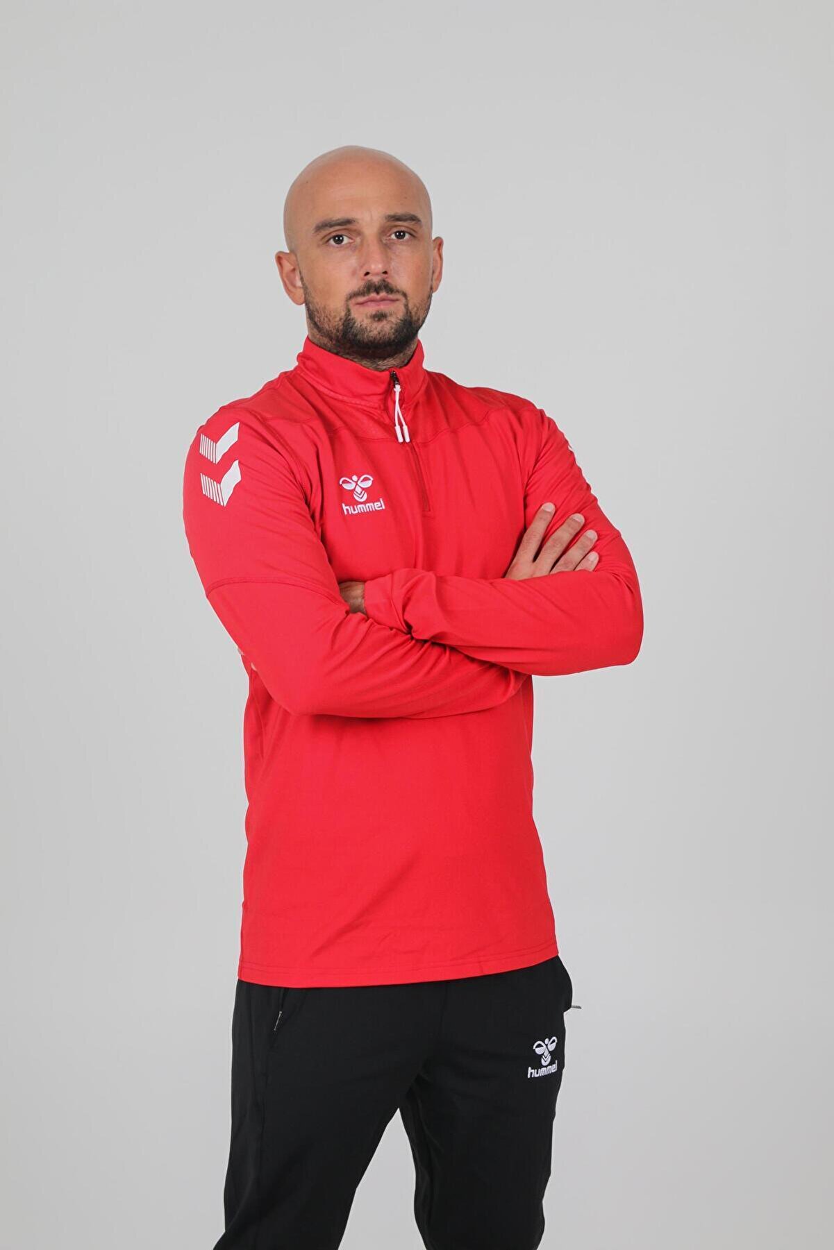 Hummel Oregon Antrenman Eşofman Üstü Kırmızı