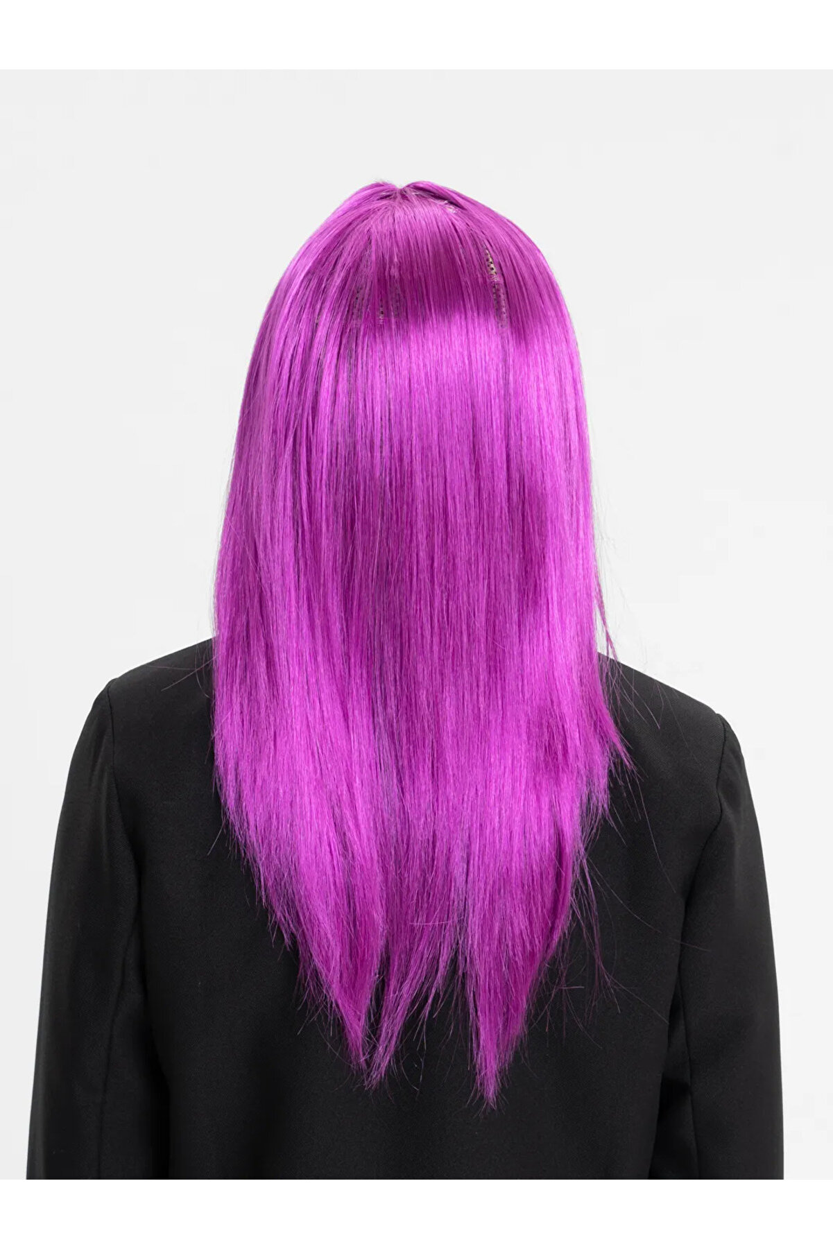 Go İthalat Fuşya Renk D&uuml;z Kesi̇m Uzun Parti̇ Peruğu Takma Sa&ccedil; (4130)