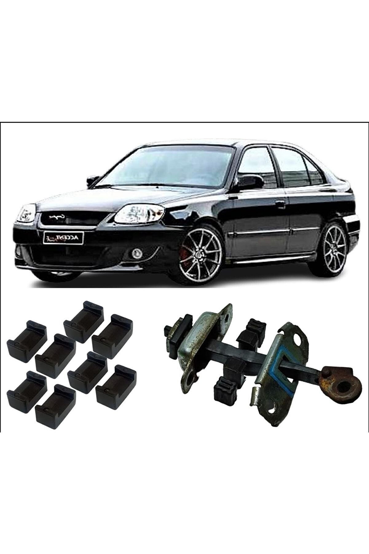 Artıdorttechnology Aynıg&uuml;n Kargo Hyundai̇ Accent Admi̇re 2000-2006 Kapı Gergi̇ Tami̇r Ki̇ti̇ 4 Kapı