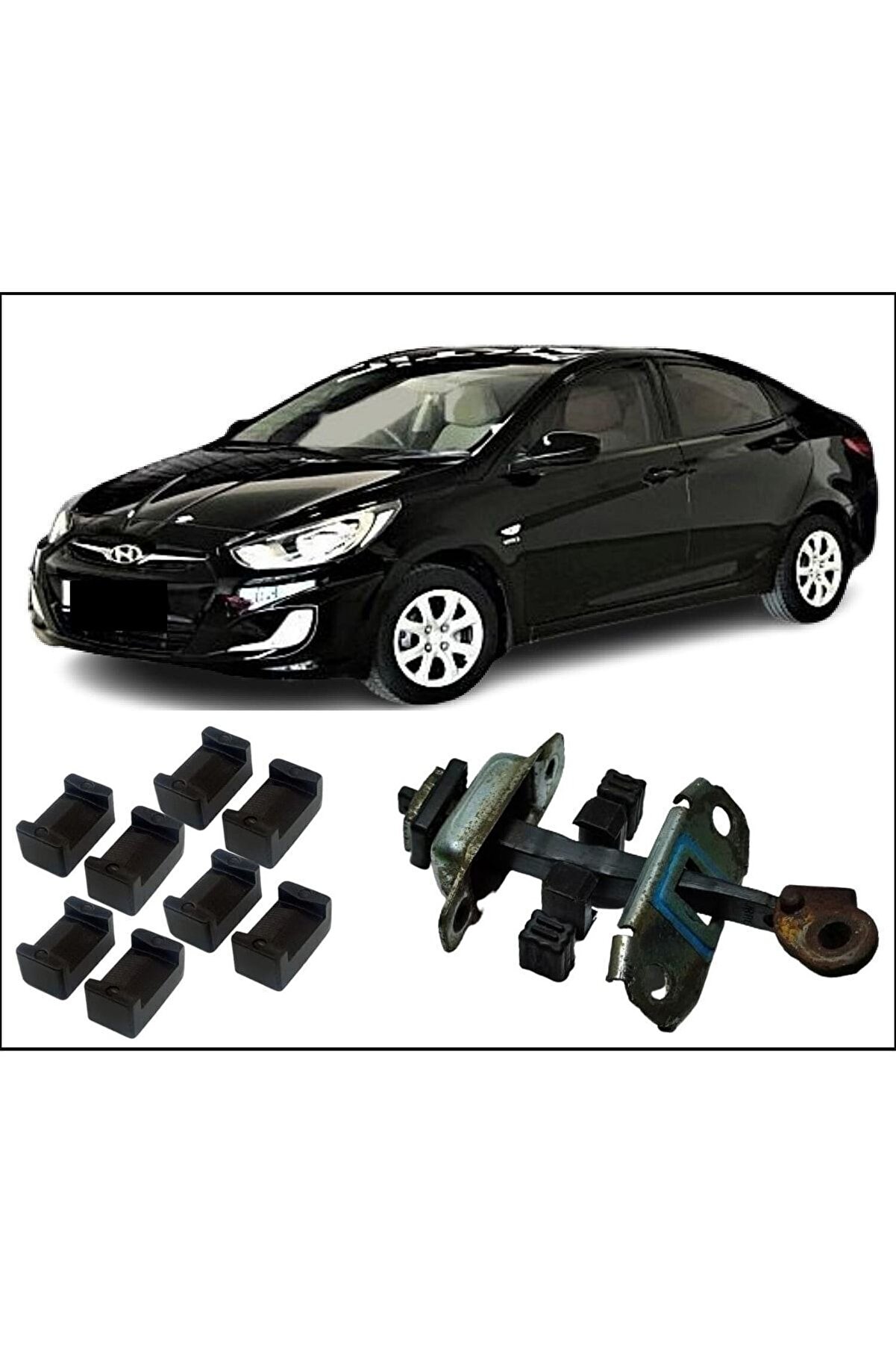 Artıdorttechnology Aynıg&uuml;n Kargo Accent Blue 2011-2018 Kapı Gergi̇ Tami̇ri̇ Ki̇ti̇ 4 Kapı