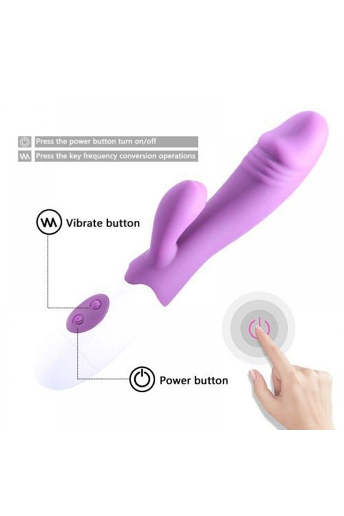 Leten Meybi̇x Usb Şarjlı Ultra Esnek Yapıda Kli̇tori̇s Uyarıcı Rabbi̇tli̇ Vi̇brat&ouml;r Mor