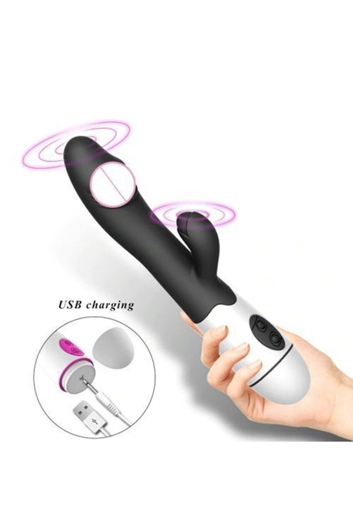 Leten Meybi̇x Usb Şarjlı Ultra Esnek Yapıda Kli̇tori̇s Uyarıcı Rabbi̇tli̇ Vi̇brat&ouml;r Mor