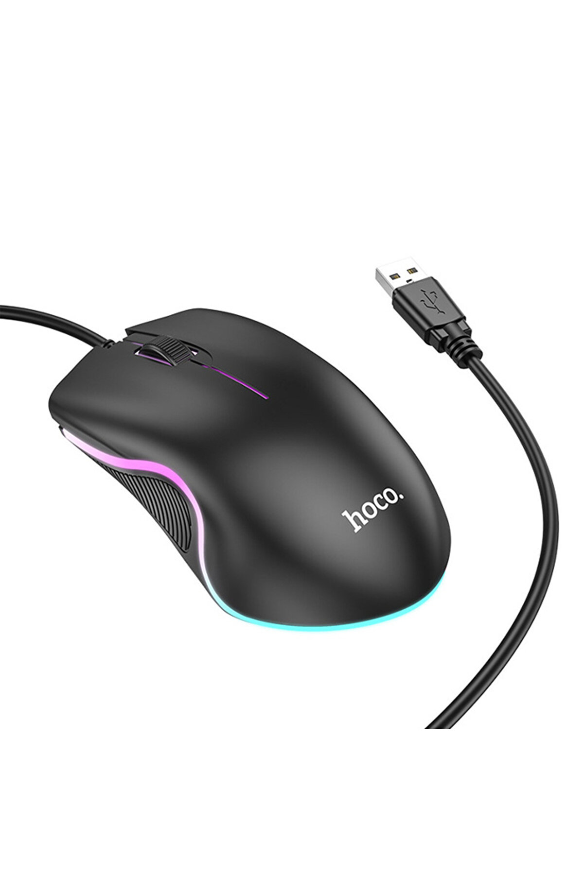 Hoco Gm19 Rgb Led Işıklı Gamer Oyuncu Kablolu Opti̇k Mouse-(1903) - Ogz1152-6037