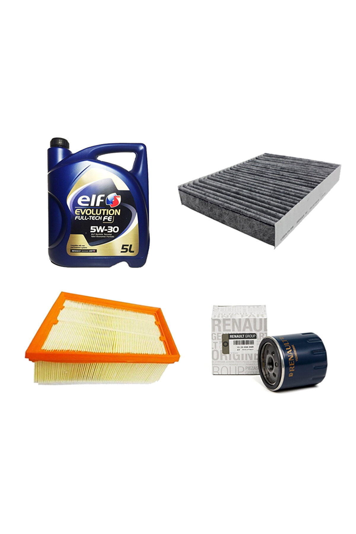 İthal Renault Megane 4 1.5 Dci Filtre Bakım Seti 90-110 Bg Model 2015-2019 [karbon 3+1-otodeposuset1000e]