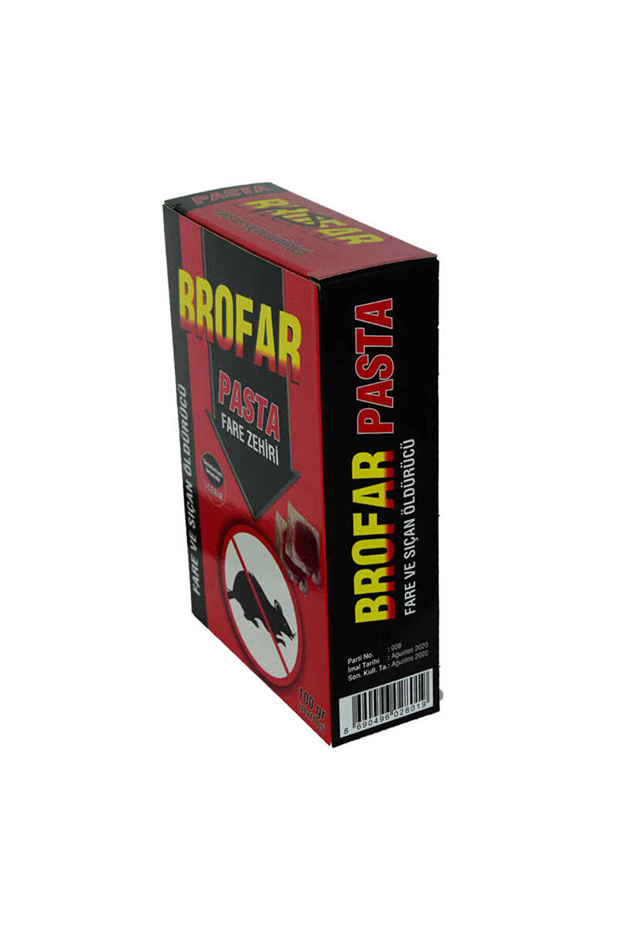 Bi̇lfold Fare Ve Sı&ccedil;an &Ouml;ld&uuml;r&uuml;c&uuml; Pasta Fare Zehi̇ri̇ 100 Gr (10 Adet X 10 Gr)