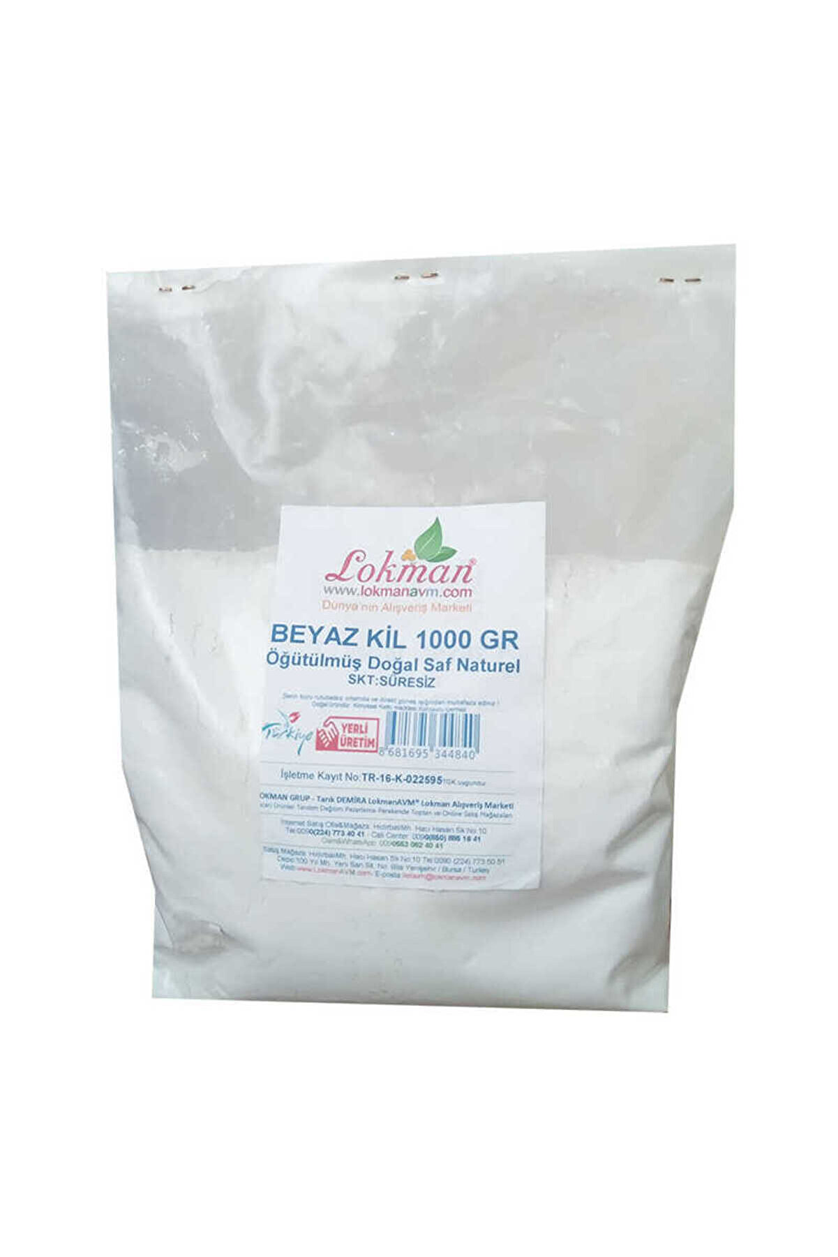Se&ccedil;ki̇n Trend Beyaz Ki̇l &Ouml;ğ&uuml;t&uuml;lm&uuml;ş Doğal Saf Naturel 1000 Gr Paket