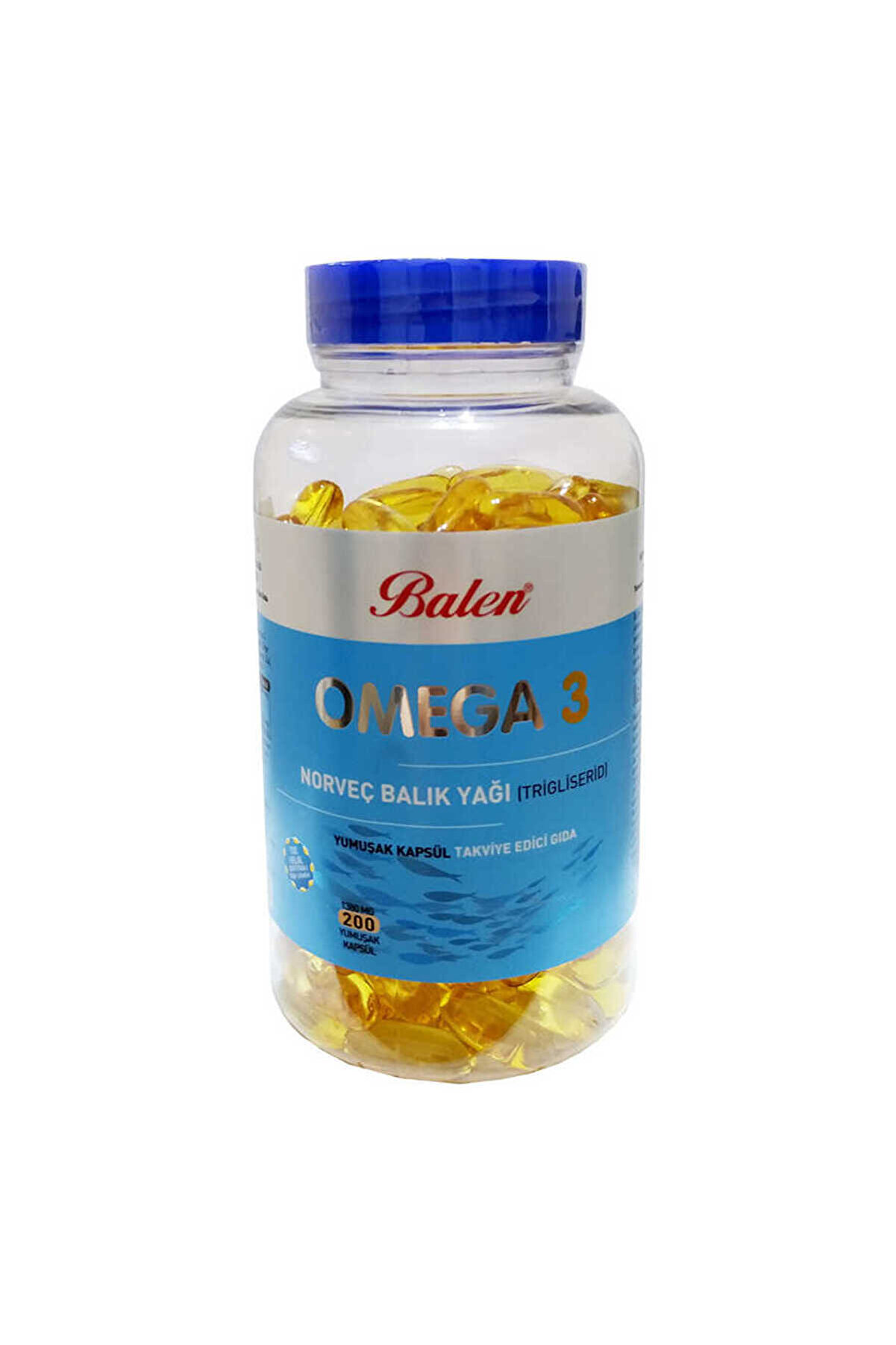 Ethab Ti̇caret Omega 3 Norve&ccedil; Balık Yağı İ&ccedil;eren 200 Kaps&uuml;l (1380 Mg - Form)
