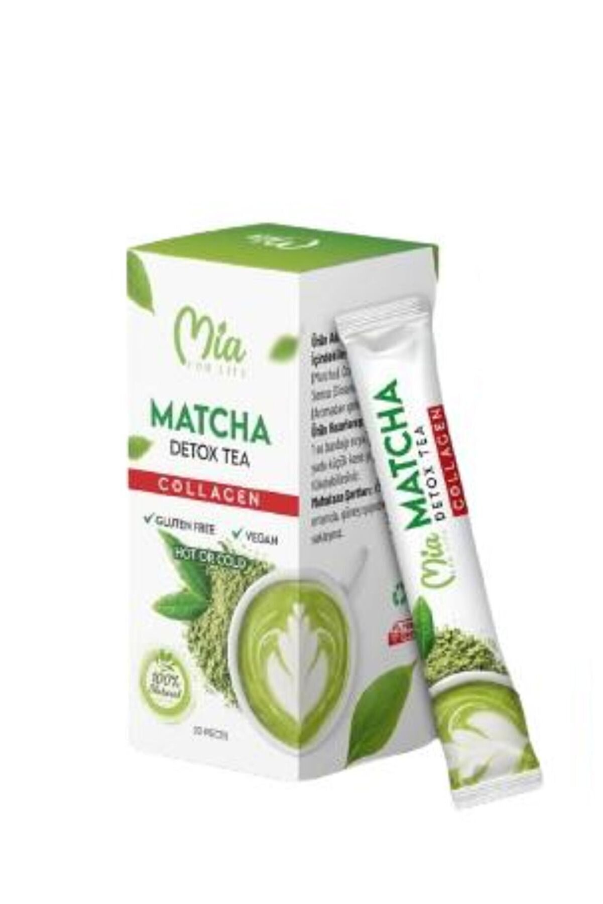 Matcha Çi̇lek Aromalı Detox Burner Form Matcha Çayı 1 Kutu 20 Li̇