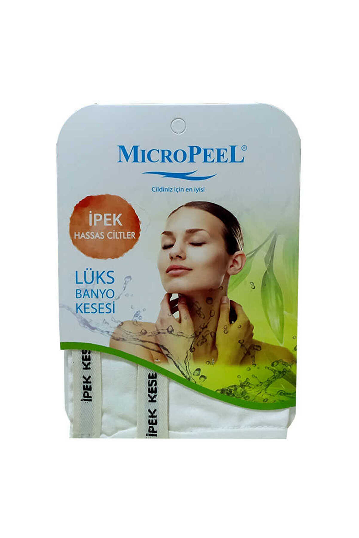 Bi̇lfold İpek Hassas Ci̇lt İ&ccedil;i̇n Banyo Kesesi̇ Beyaz 16X25