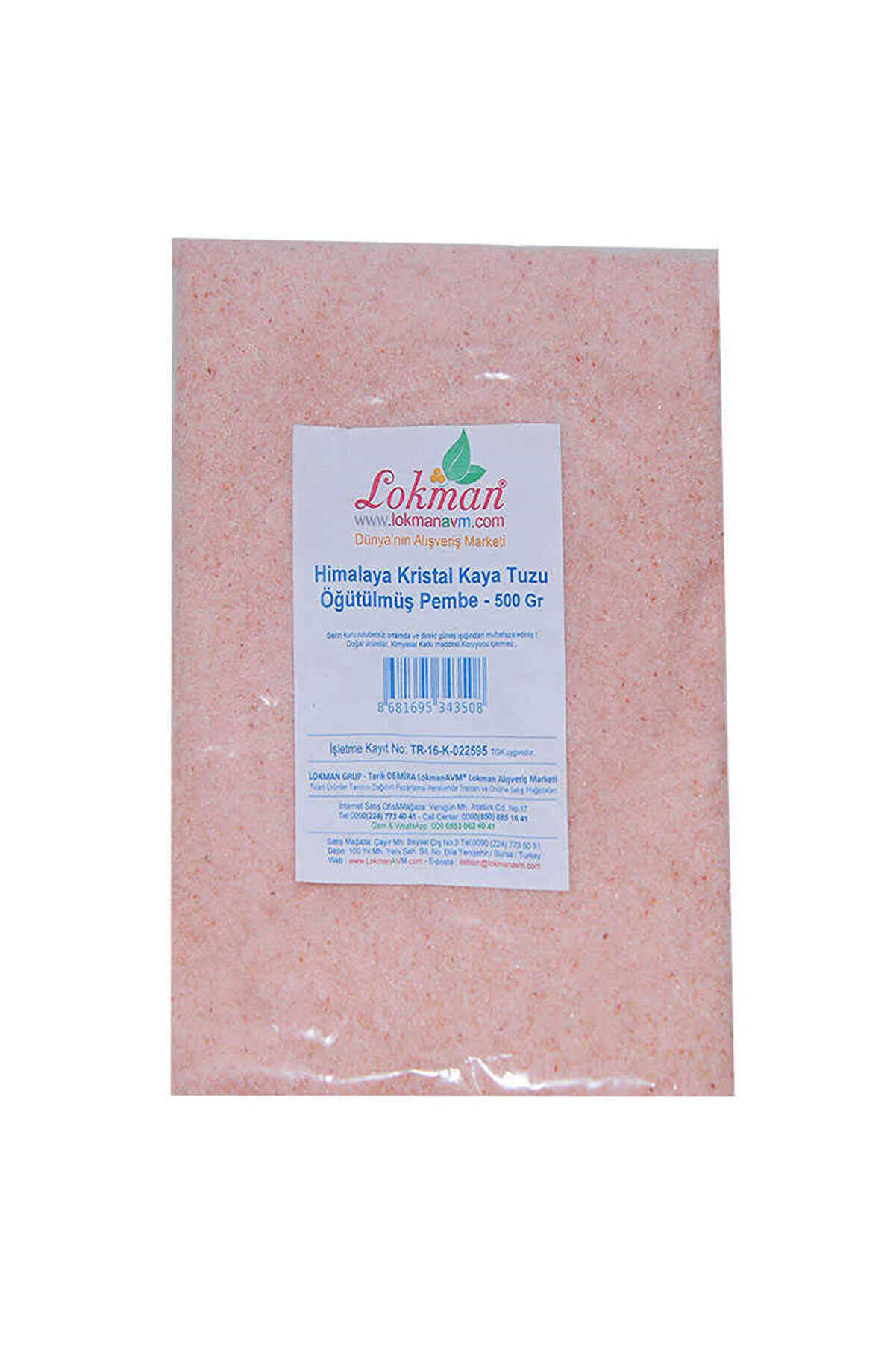 Bi̇lfold Yemekli̇k Hi̇malaya Kri̇stal Kaya Tuzu &Ouml;ğ&uuml;t&uuml;lm&uuml;ş Pembe 500 Gr