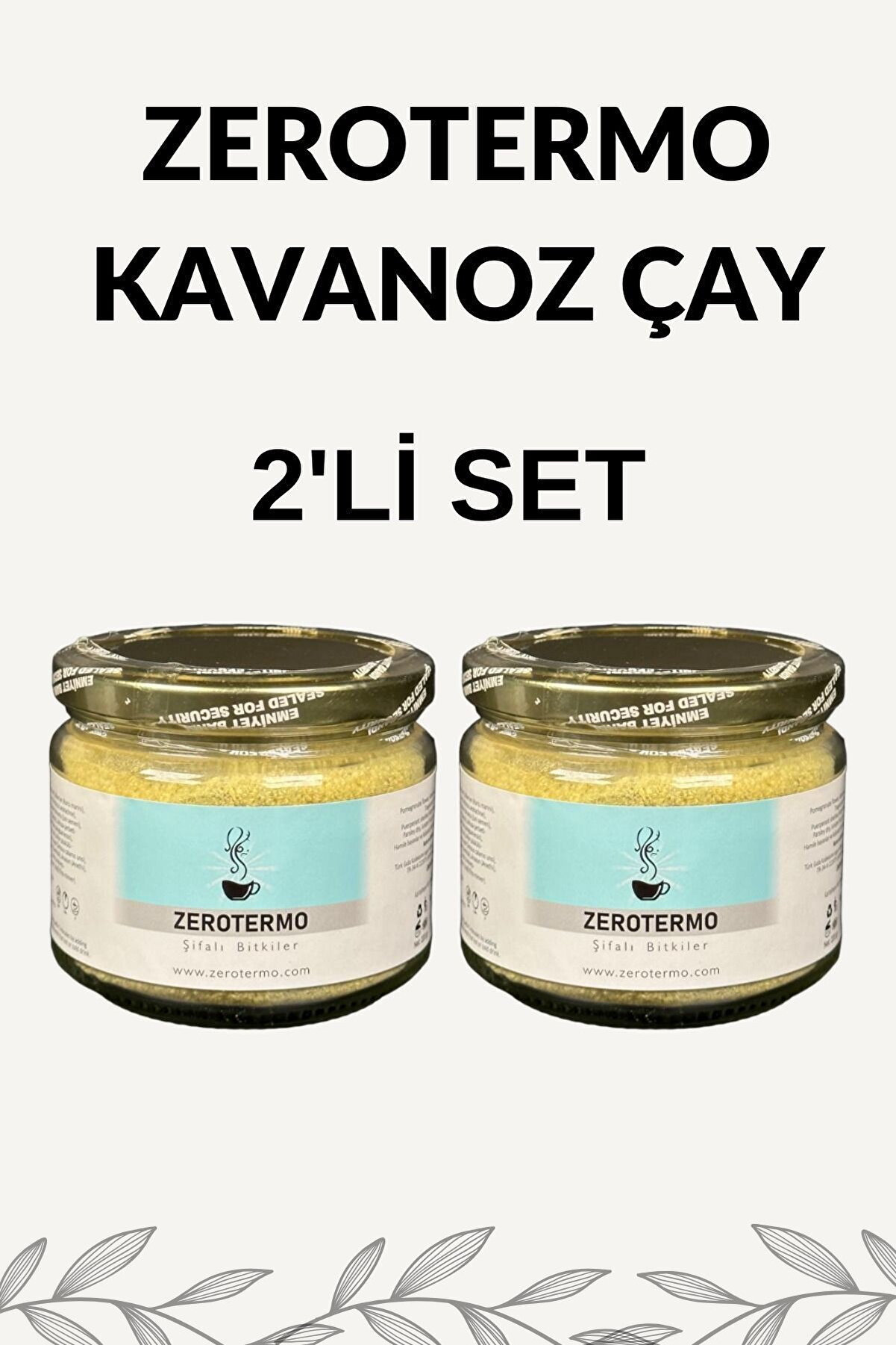 90 Günlük Bi̇tki̇sel Çay 2 Li̇ Kavanoz Seti̇ Ile Zi̇ndeli̇k