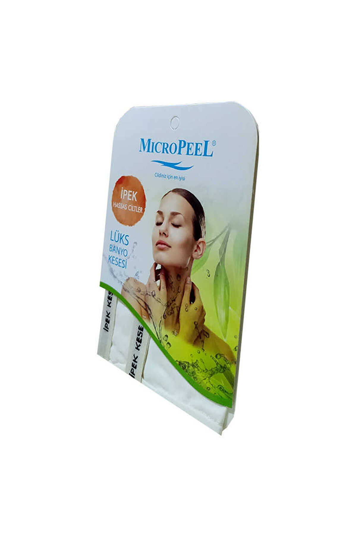 Bi̇lfold İpek Hassas Ci̇lt İ&ccedil;i̇n Banyo Kesesi̇ Beyaz 16X25