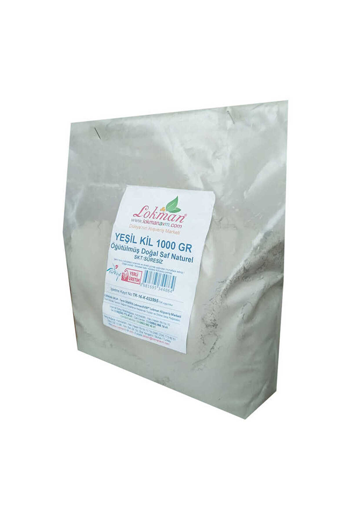 Bi̇lfold Yeşi̇l Ki̇l &Ouml;ğ&uuml;t&uuml;lm&uuml;ş Doğal Saf Naturel 1000 Gr Paket