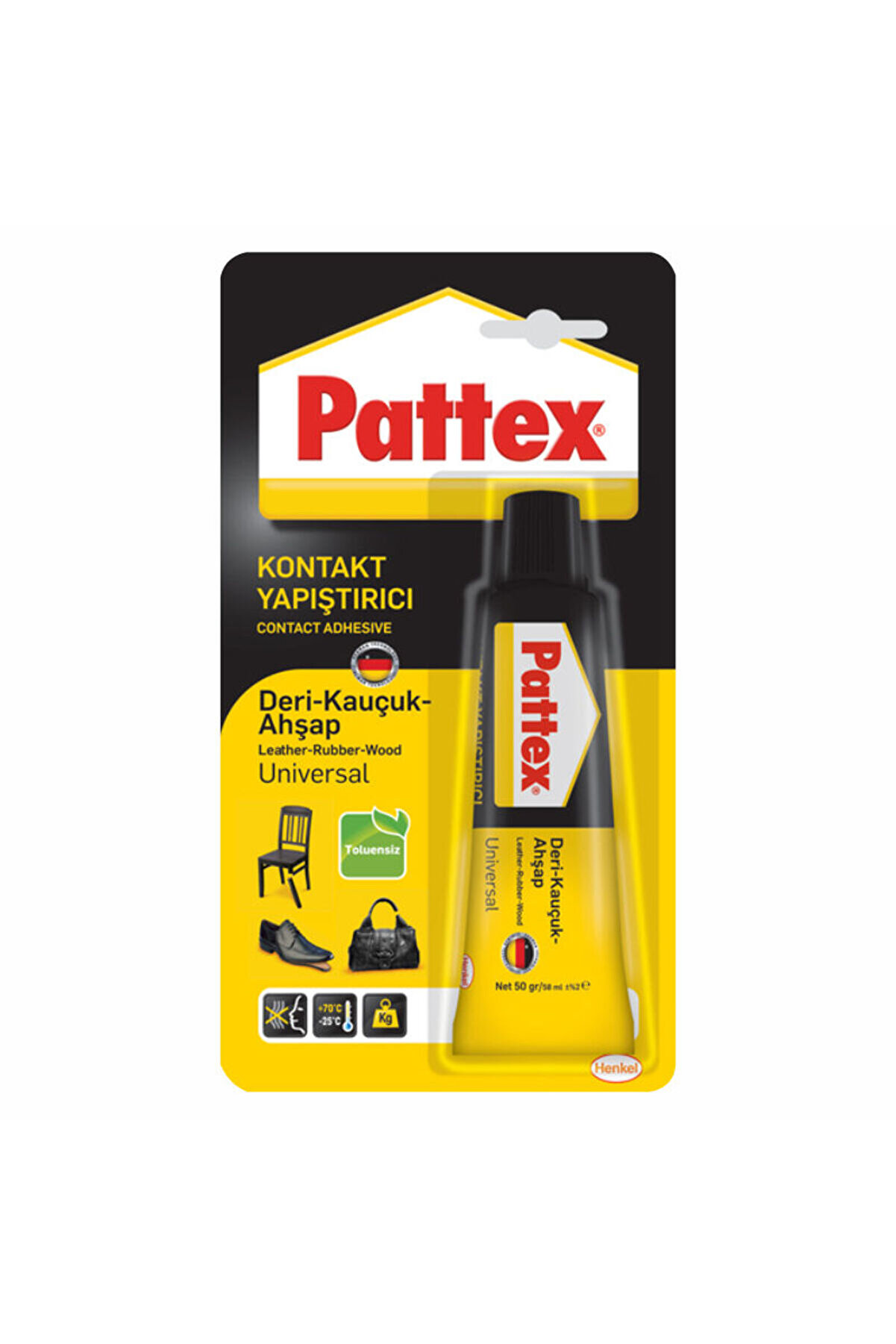 Pattex Deri̇/Kauçuk/Ahşap Yapıştırıcı 50 Ml 1419315