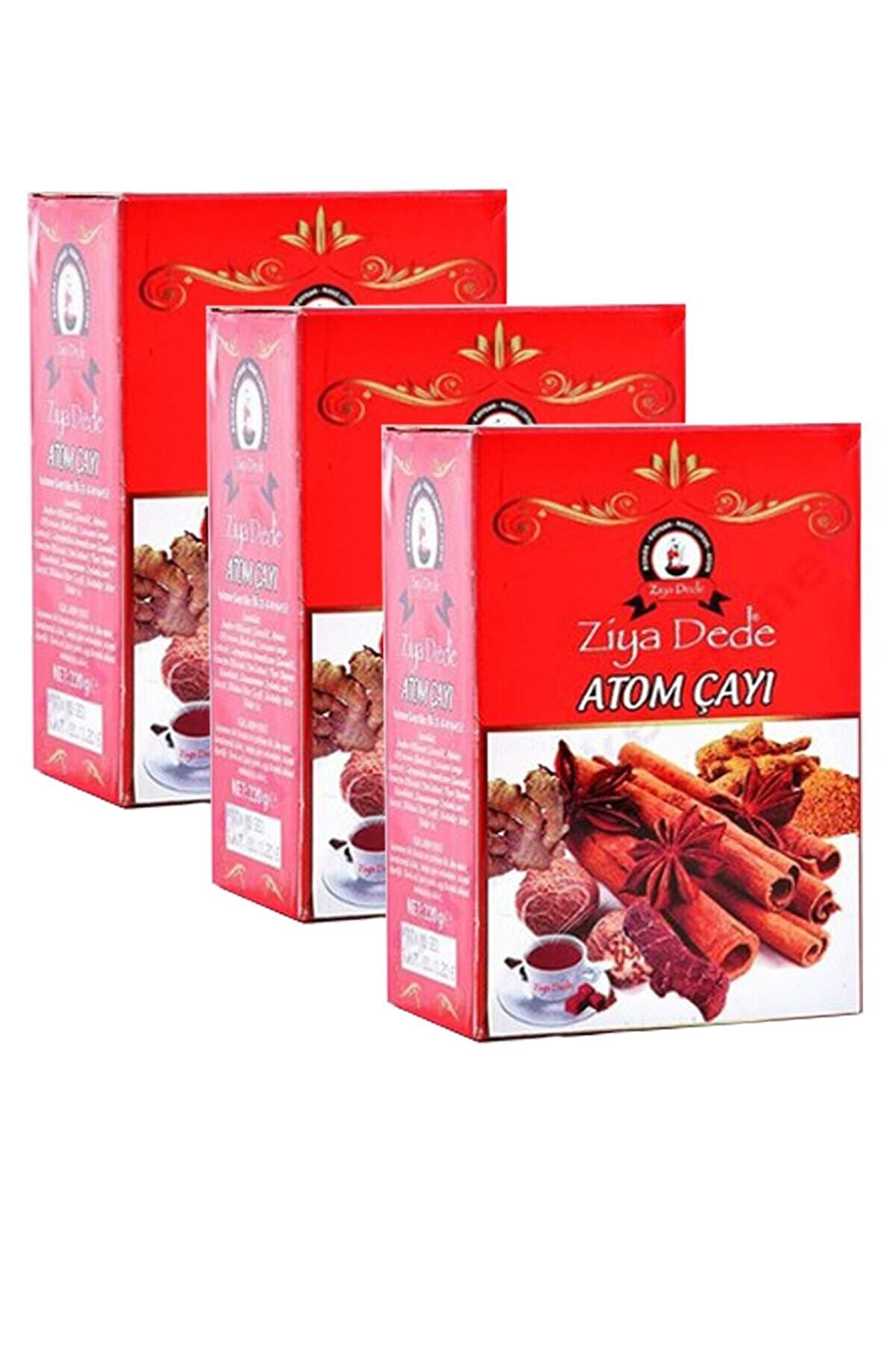 3 Paket Atom Çayı Zi̇ya Dede Küp Atom Çay Kış Çayı