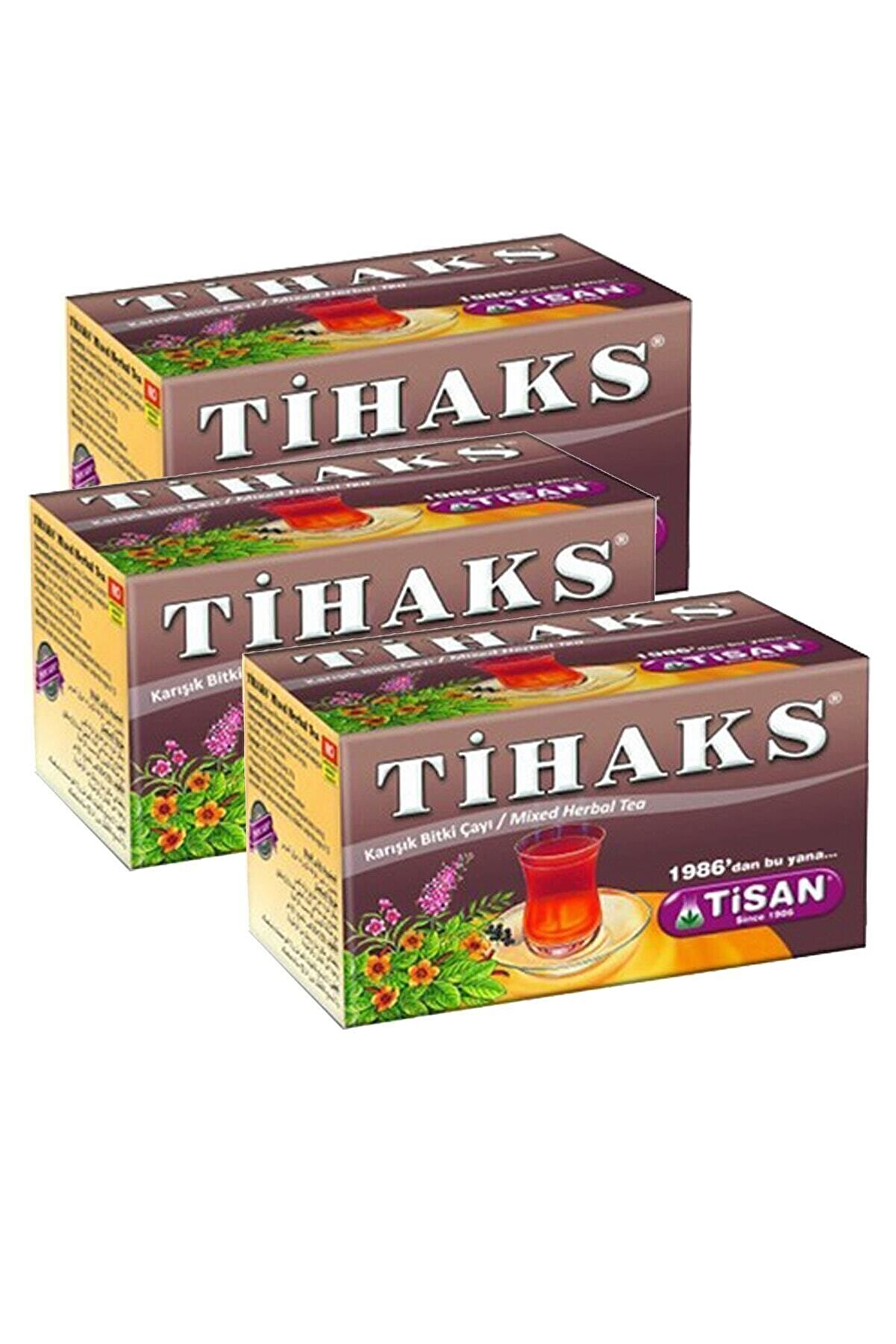 Ti̇haks Karışık Bi̇tki̇ Çayı 20 Süzen Poşet 3 Adet Ti̇laks 3 Paket Ti̇lax