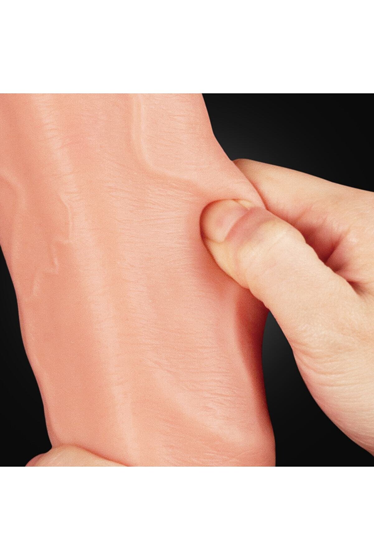 Meyrabest 30.5 Cm Yumuşak Dokulu &Ccedil;i̇ft Katmanlı Reali̇sti̇k Peni̇s - Dual Layered Plati̇num Si̇li̇cone Cock