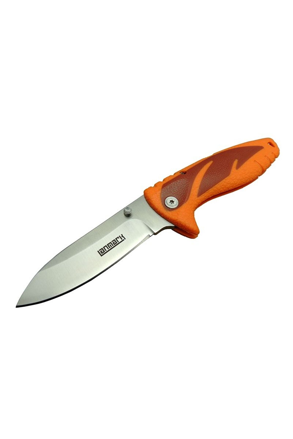 evimdeyokyok Lanmark FX 11 Turuncu Kamp Çakı 20 cm - Kauçuk Sap, Manuel Açılma