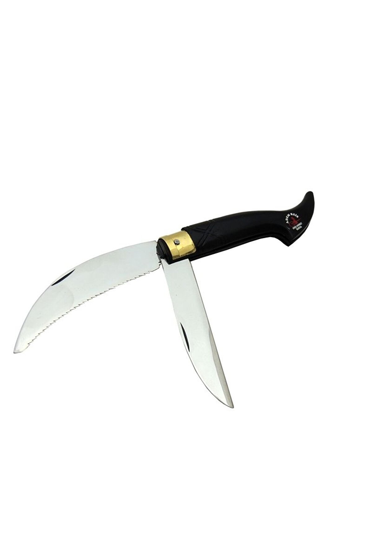 evimdeyokyok Tosya Büyük Çiftli Testereli Bıçkı Çakı 24 cm - Plastik Saplı, Manuel